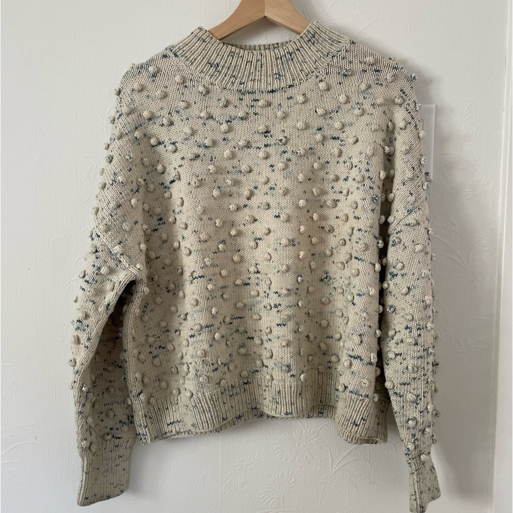 Adult Popcorn Sweater in Sea Salt Confetti